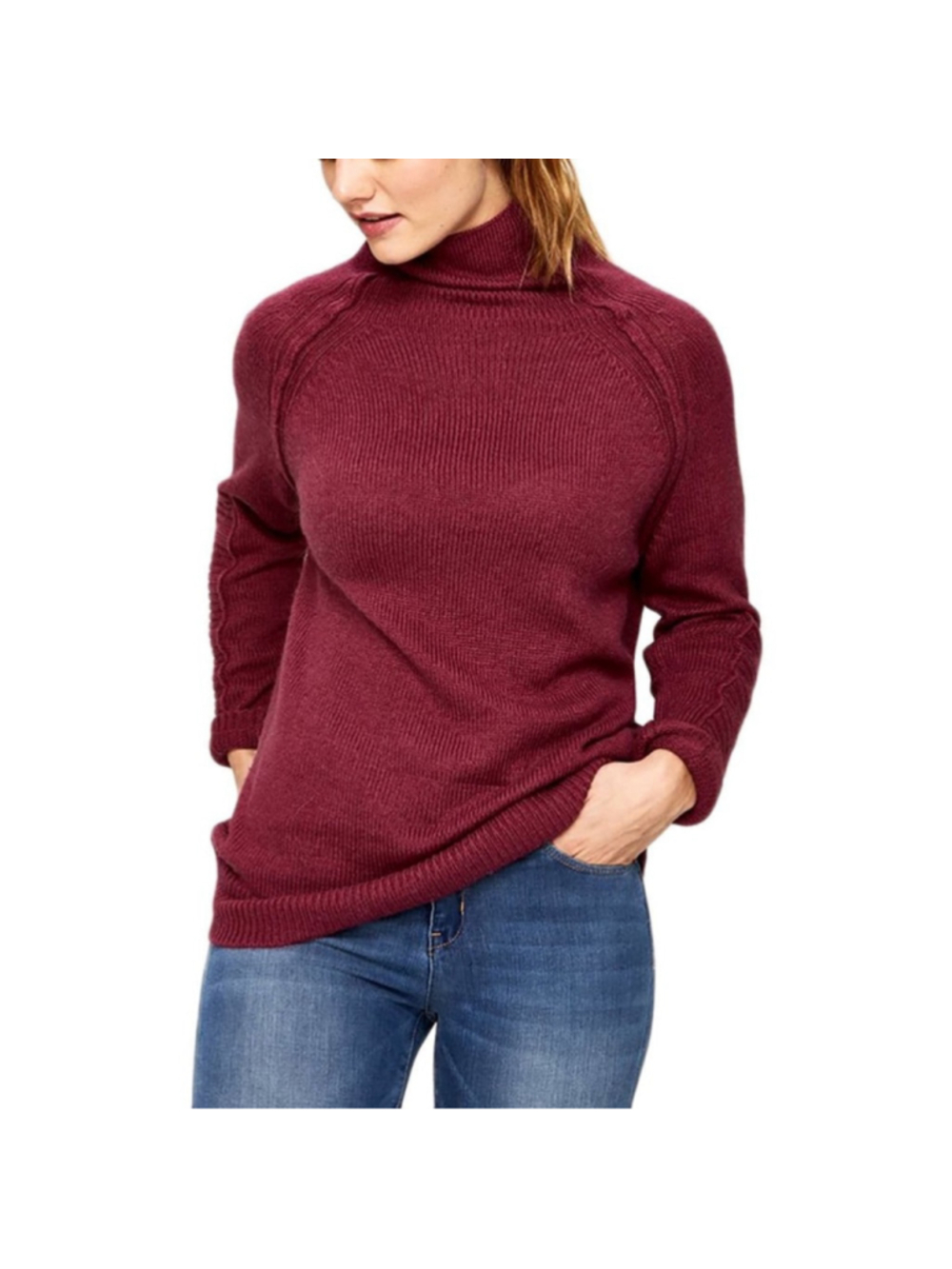 Lole Bellamy Sweater wool alpaca blend high neck reversed seam warm comfy sz xs